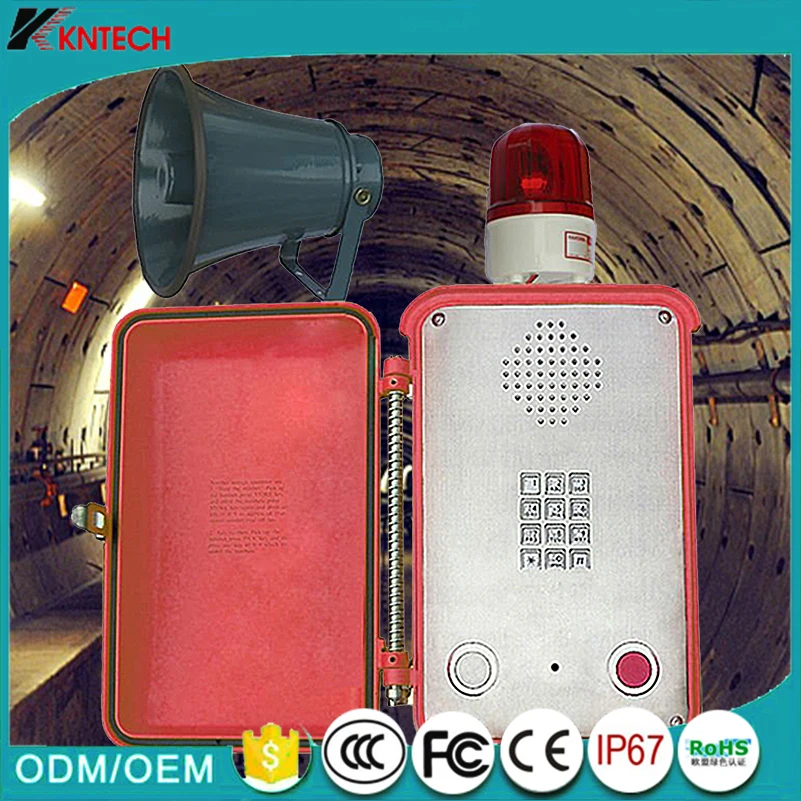 Антивандальный телефон прочный промышленный аварийный туннельный VoIP без