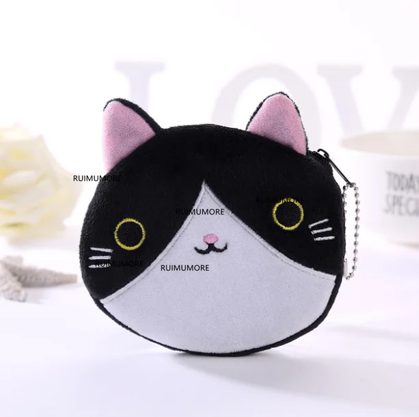 Кошка плюшевая мягкая игрушка Монета Сумка, 10 см брелок плюшевый мешок для игрушек, маленький мешок для монет кошелек плюшевая игрушка - Цвет: design