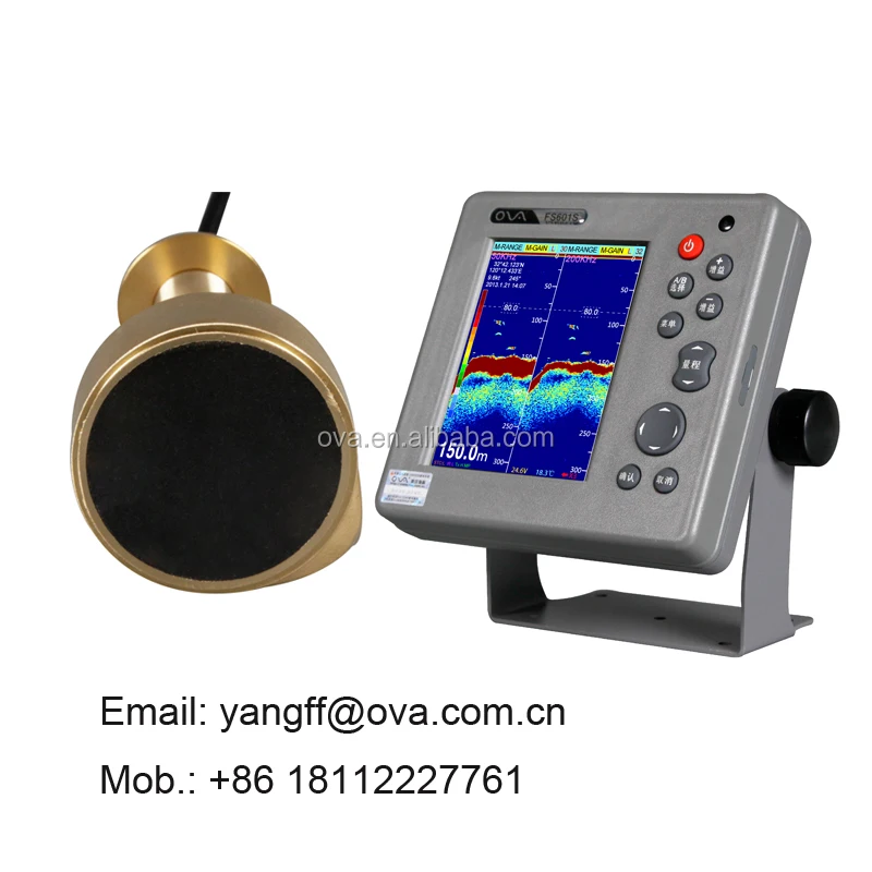 

Underwater distance sensor 50 & 200khz echo sounder ultrasonic transducer