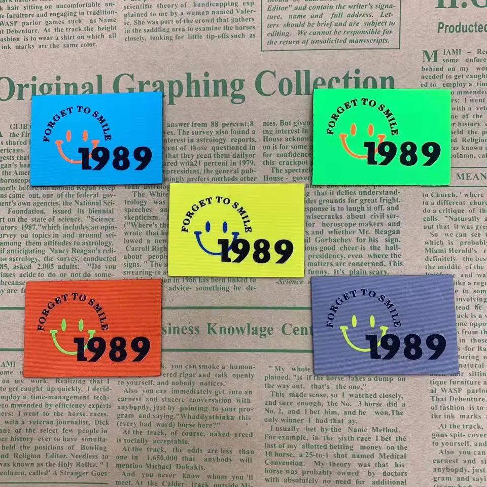 

Mixed 5Pcs Per Pack Soft Cloth Labels Various Letter Embroidery Hand Made Collar For Diy Knitted Printed Cotton Woven Sew Tags