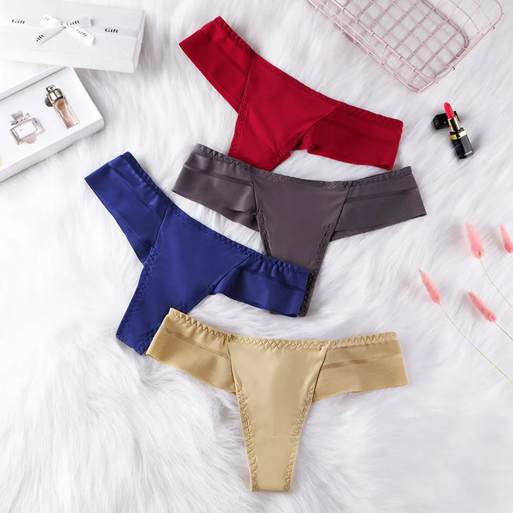 

Sexy Women's G-string Panties Seamless Panties Thong Perspective Underwear See-Through Underpants Girls Intimates Lingerie