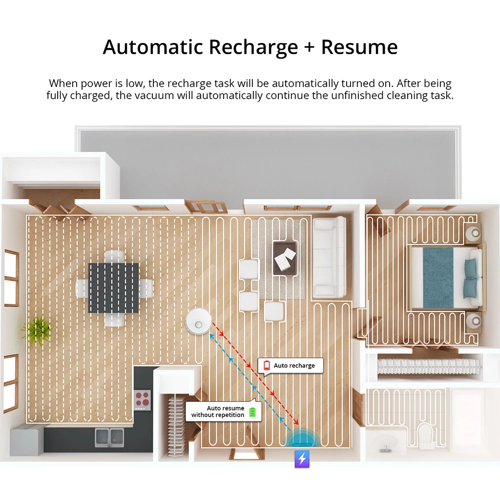 

360 S5 Smart Robotic Vacuum Cleaner LDS Automatic Mopping Memory Sweeping