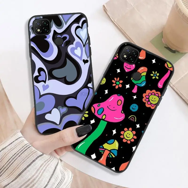 redmi 9c nfc case for xiaomi redmi note 11 10 8 9 pro 9c 9a 9t case heart circle phone cover xiaomi 11t mi 11 lite 5g funda soft free global shipping