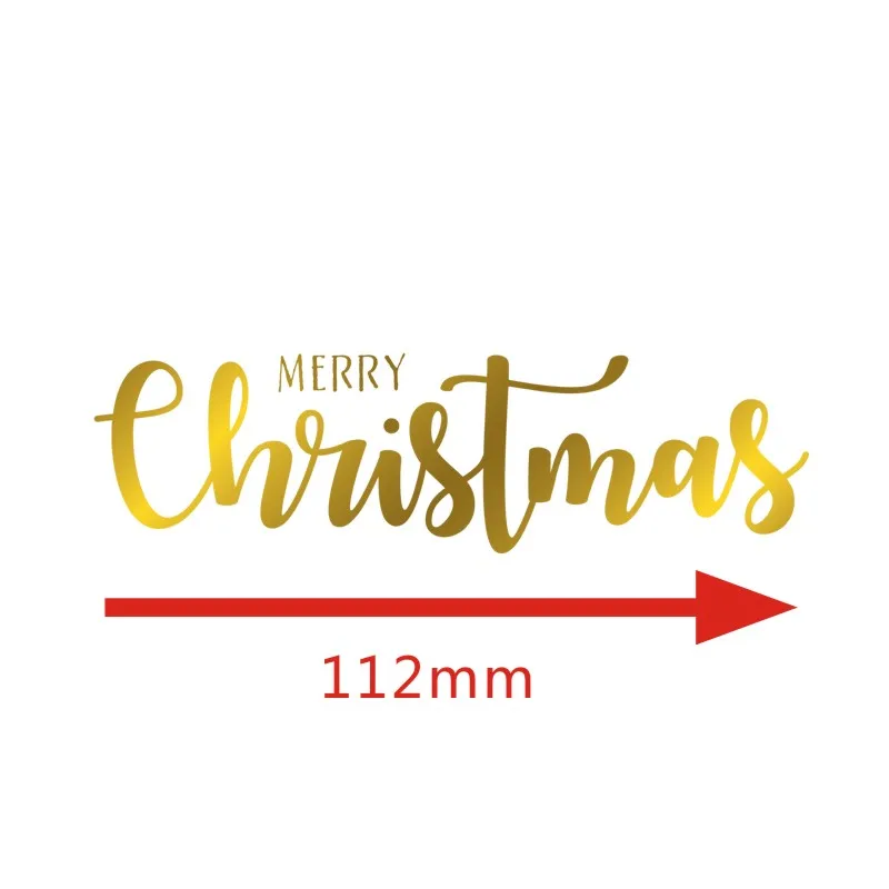 Горячая Рождественская фольга с надписью металлические высечки для