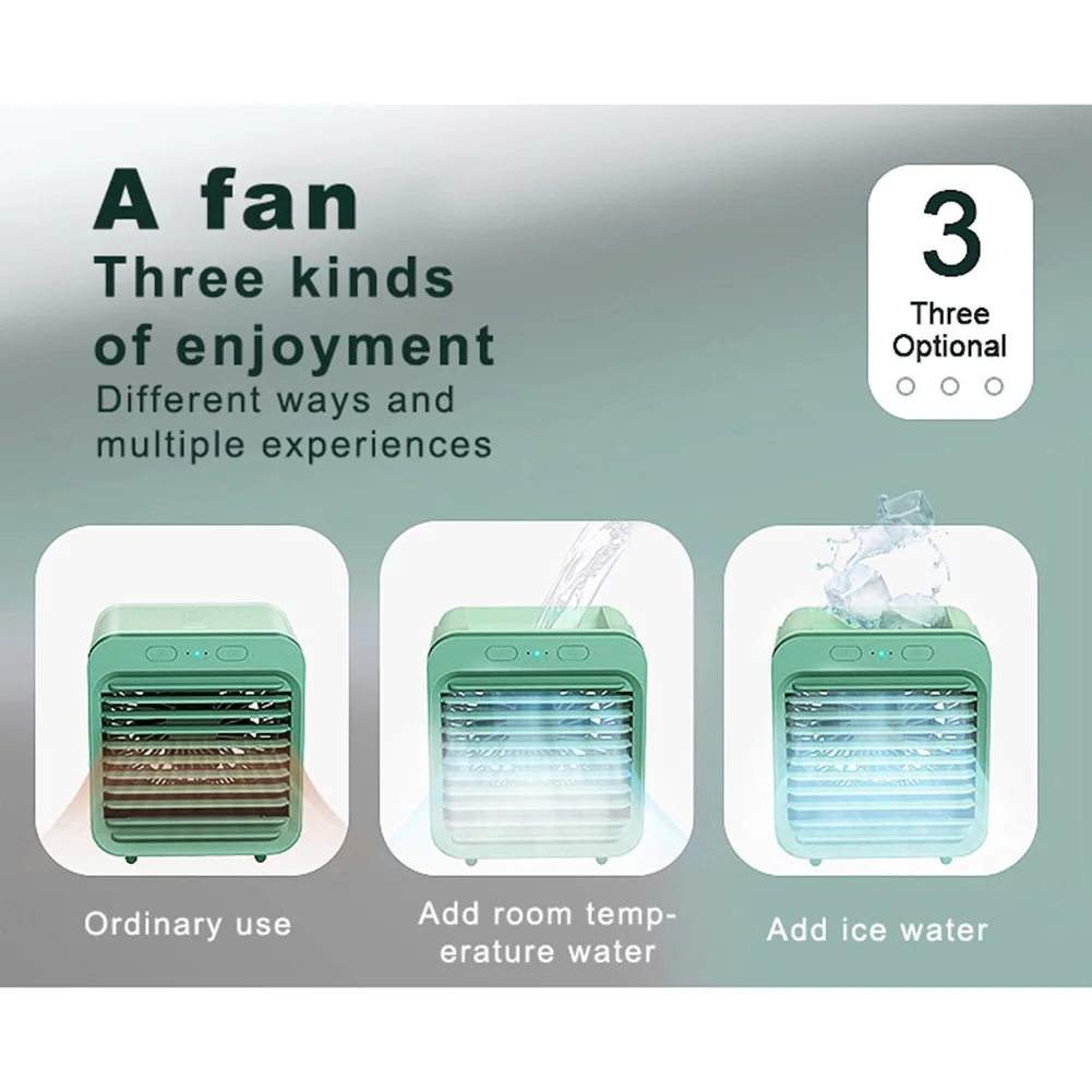 

Hot Rechargeable Water-cooled Air Conditioner Desktop Cooling Fan Air Cooler for Summer Home D6