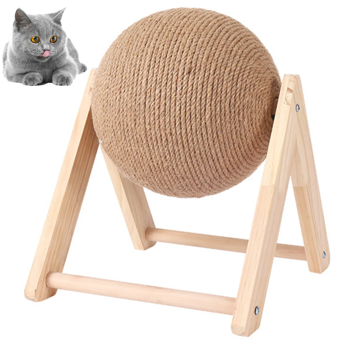 

Cat Scratching Ball Toy Kitten Sisal Rope Ball Board Grinding Paws Toys Cats Scratcher Wear-resistant Pet Furniture supplies