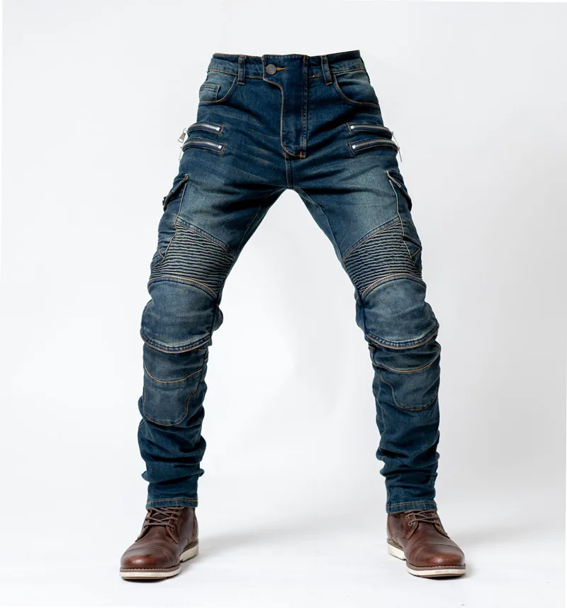 2019 новые мотоциклетные брюки мужские мото джинсы Защитное снаряжение для езды на