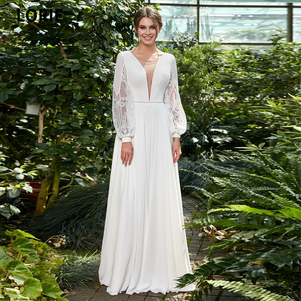 Свадебные платья LORIE цвета слоновой кости осень 2020 женское пляжное элегантное