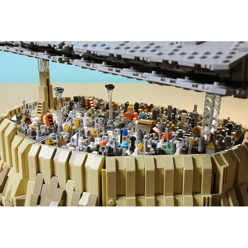 BuildMoc звездный Круизный корабль войны Империя над джедха город MOC 5000 шт Строительный Блок игрушка для Рождественский подарок