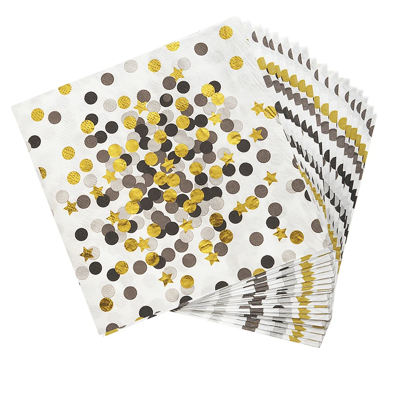 10 шт./лот фольга в Золотой горошек товары для дня рождения свадебвечерние