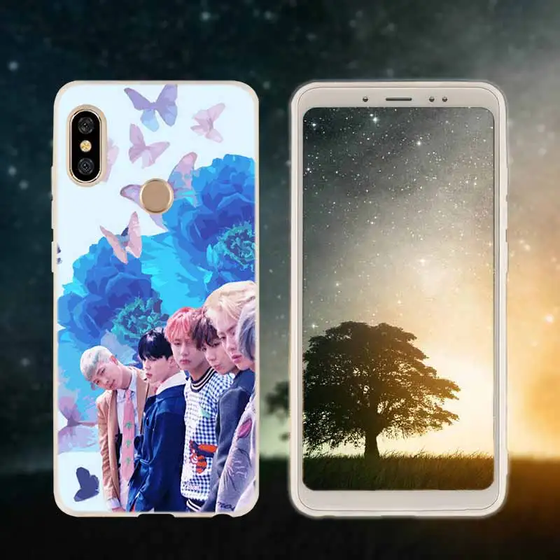 3D printing 02 Мягкий чехол из ТПУ для Xiaomi Redmi 4X 4A 6A 7a Y3 K20 5 Plus Note 8 7 6 5 Pro Bangtan Boys Jimin Suga - Цвет: 3D printing 02