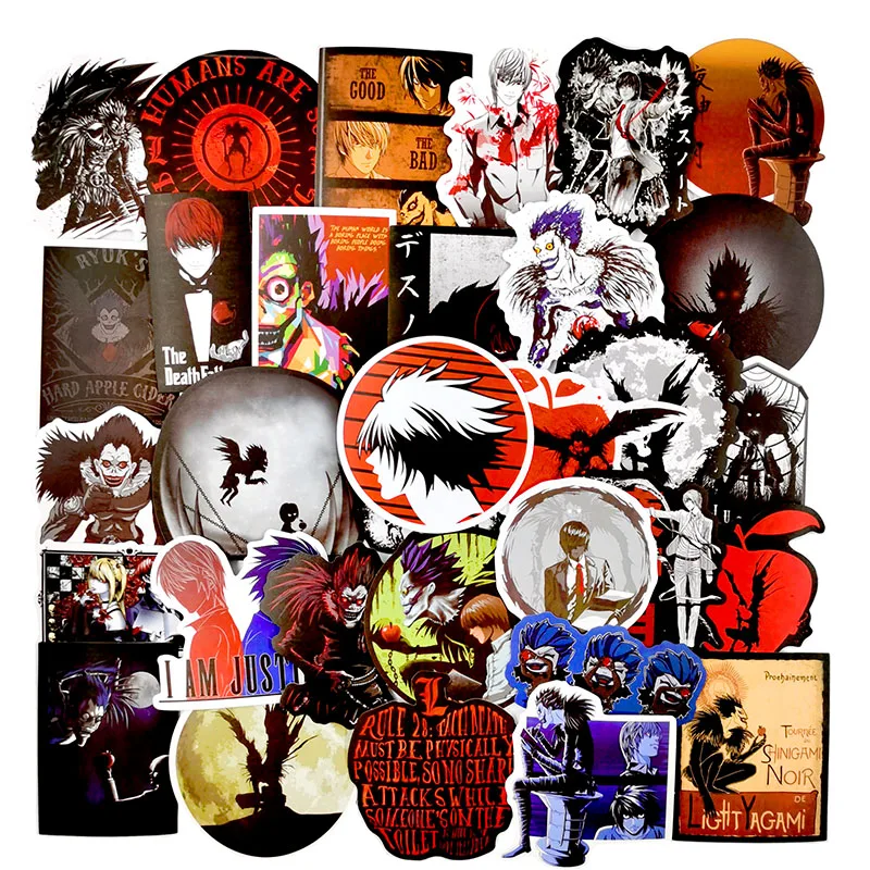 10/50 шт./упак. мультфильм триллер аниме DEATH NOTE водонепроницаемые наклейки для DIY