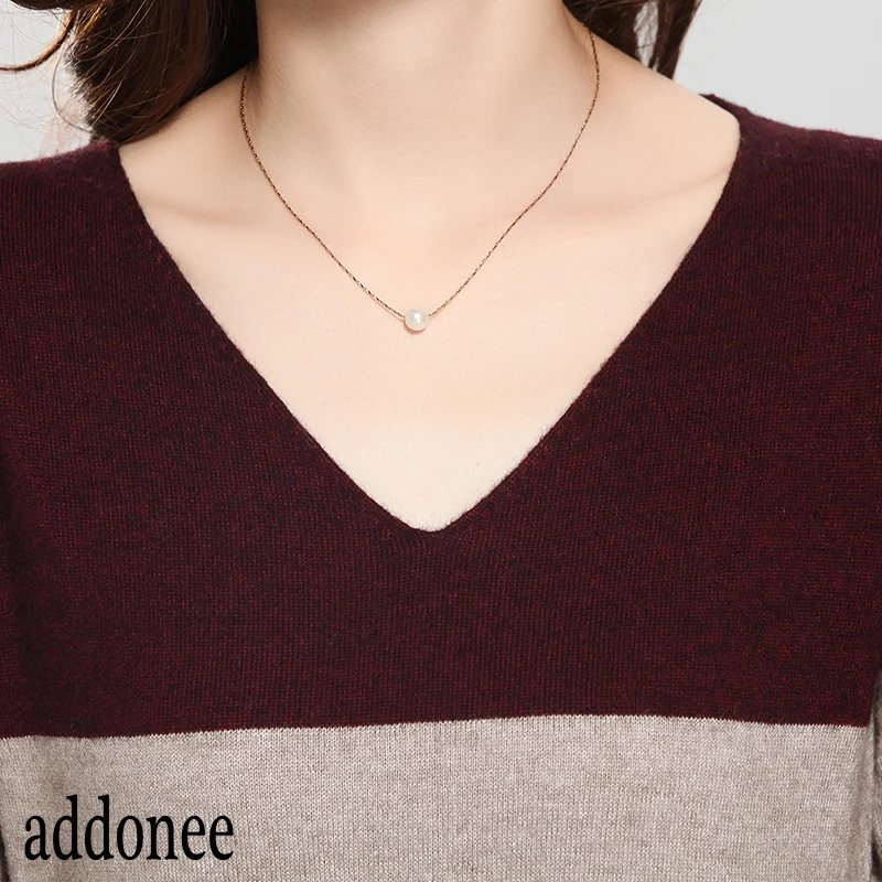 Бесплатная доставка новый европейский женский свитер в полоску длинный кашемир