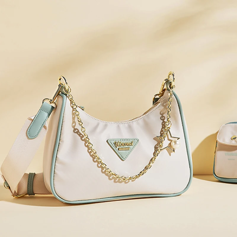

2021 new three in one net red hobo bag mother chain underarm bag cloth bag single shoulder diagonal cross designer women's bag
