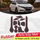 Резиновый противоскользящий коврик для Nissan Leaf ZE1 2018  2022 2019 2020 2021, подставка под дверь, Подставка под телефон, подставка под дверь, подставка под дверь, аксессуары 10 шт.