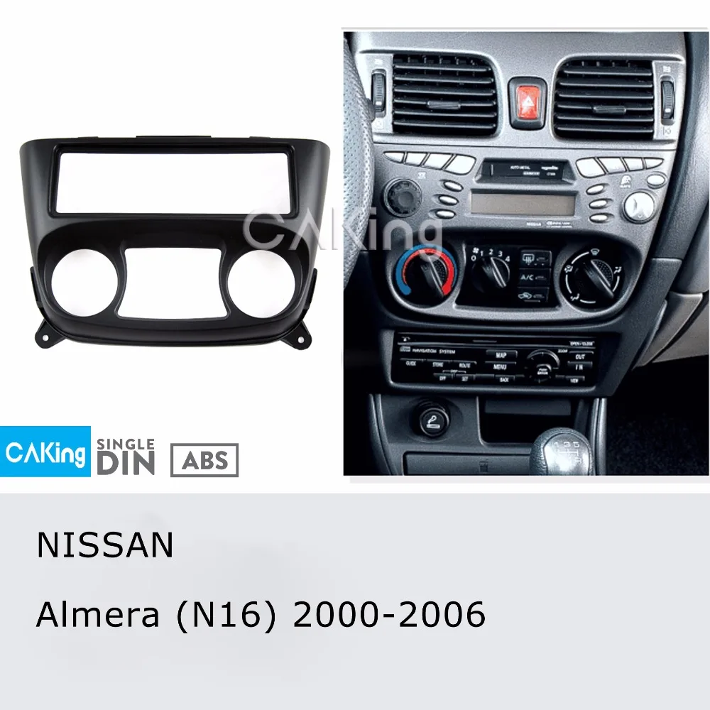 Одна Din Автомобильная панель радиоприемника для Nissan Almera (N16) 2000 2006 набор установки