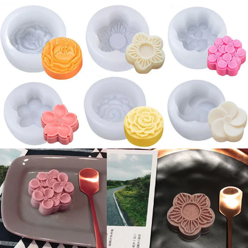 Силикагель Mooncake силиконовая форма Торт Желе помадка ручной работы мыло печенье