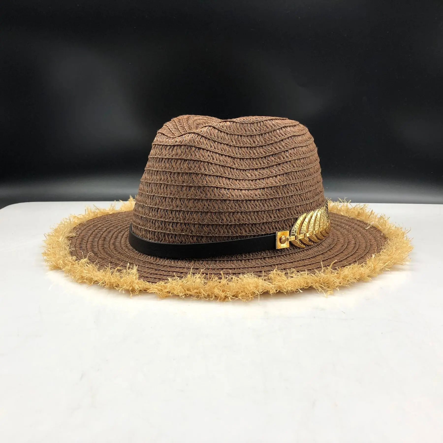Летняя женская шляпа поля леди Raffia пляжная Повседневная Панама соломенная шляпа Панама Мужская шапочка из спандекса девушки солнцезащитная Кепка мужской Sombrero Chapeau Femme