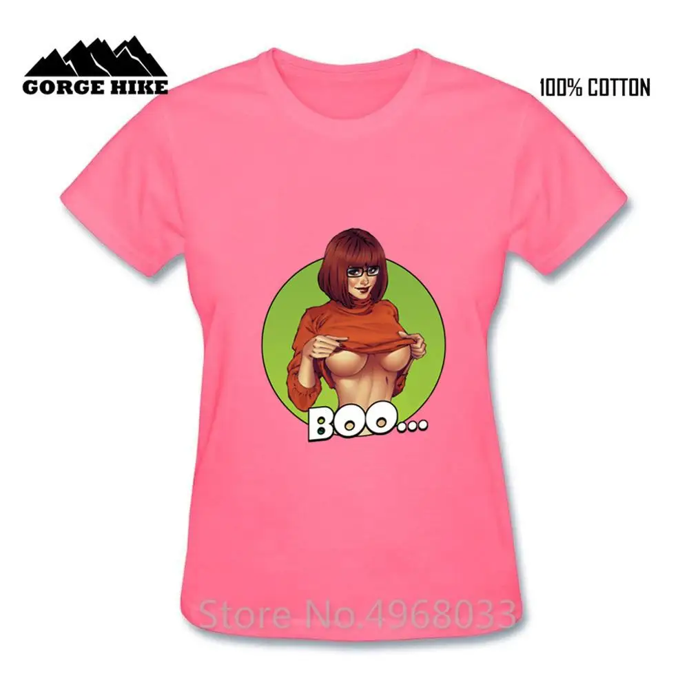 Новинка 2020 модная пикантная футболка от бренда Velma Scooby Boo женская ahegao летняя