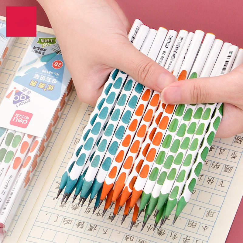 

6/12/30/50pcs Pencils Correction Grip Pencil Elementary School HB/2B Holding Pen Gesture Learn Pencil Writing Drawing Pencil Set