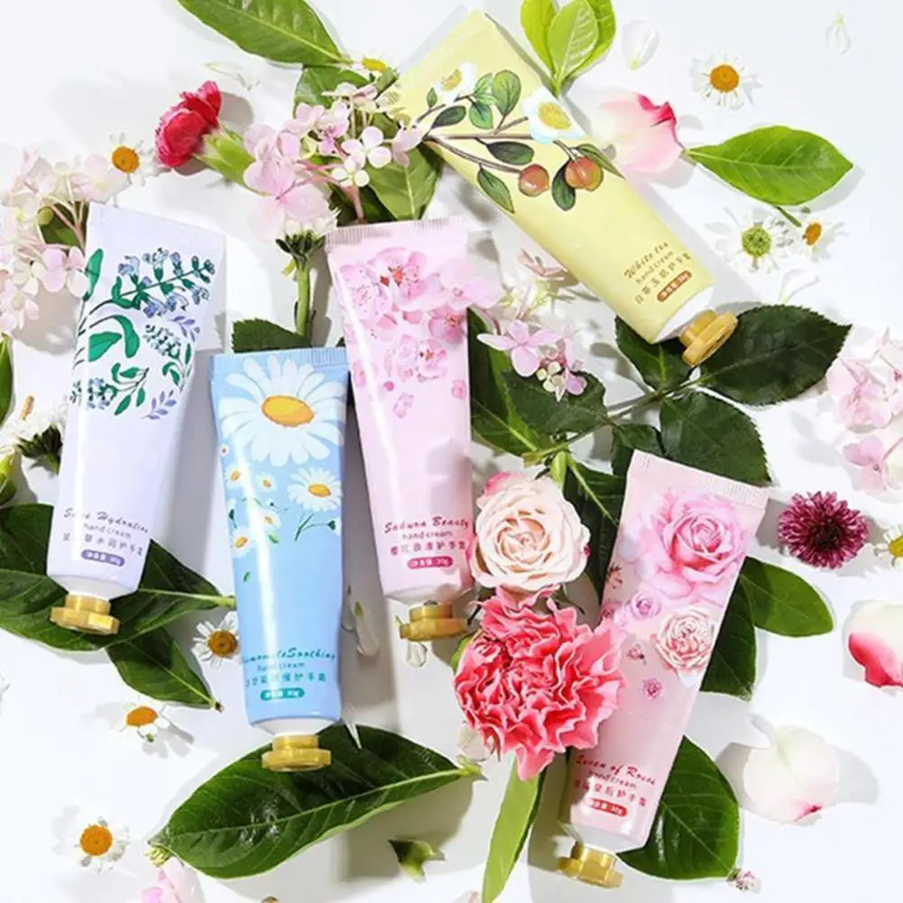 

30g Hand Cream Random Type Plant Essence Hand Cream Moisturizing Cosmetics Non-greasy Care Hand Cream For Men And Women D4G5