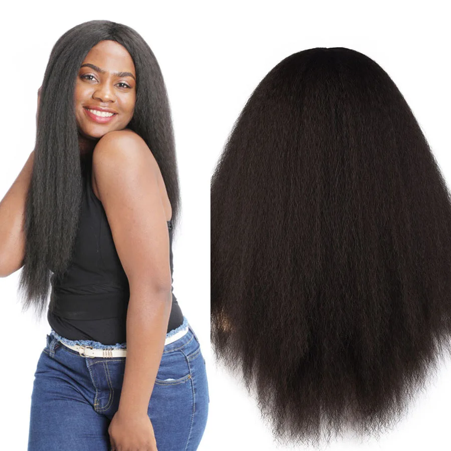 

Long Black Full Mechanism Wig Synthetic Afro Kinky Curly Hair Wigs For Women Soft And Natural Daily Use Wig