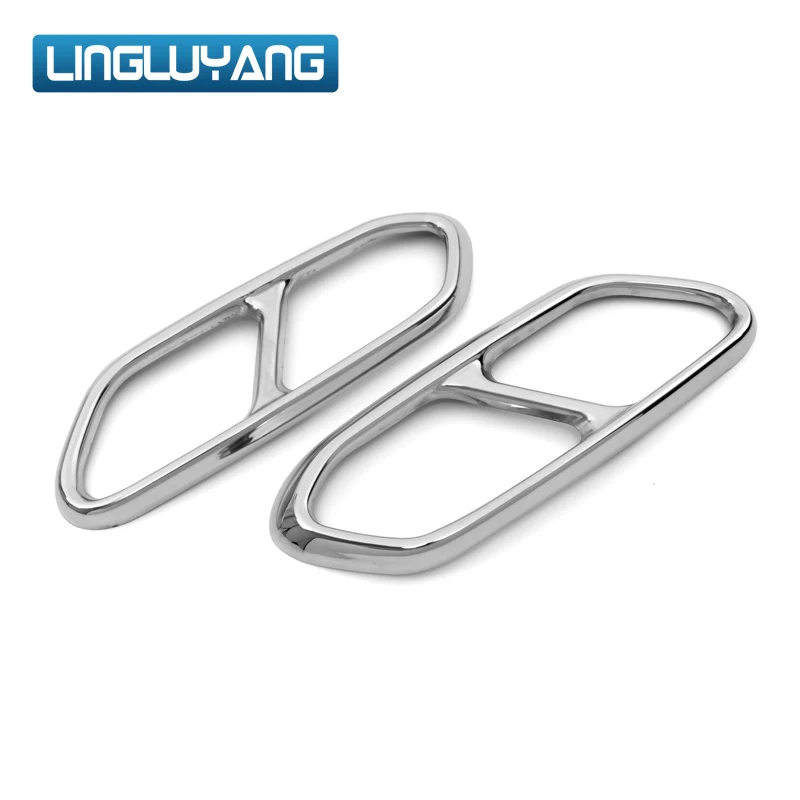 Автомобильные задние крышки выхлопной трубы отделка глушителя из нержавеющей