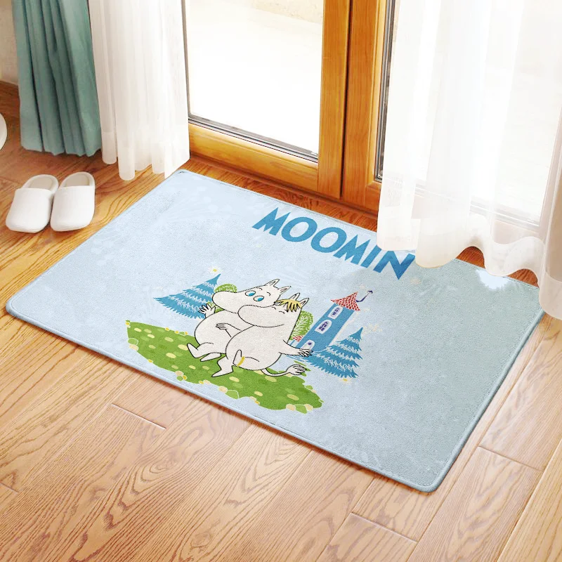 Moomin, коврики для ванной, ковер, маленький мой коврик для ванной, скользкий двойной напольный коврик, короткий пушистый, для ванной комнаты, Нескользящая лента, Alfombra De Bano - Цвет: D15