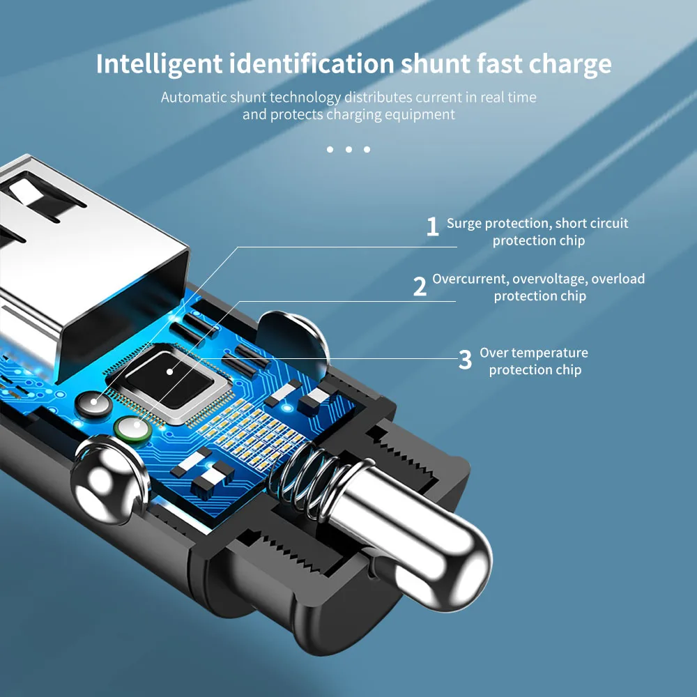 OLAF USB Автомобильное зарядное устройство mi ni быстрая зарядка 3 0 для iPhone Samsung Xiaomi QC3.0