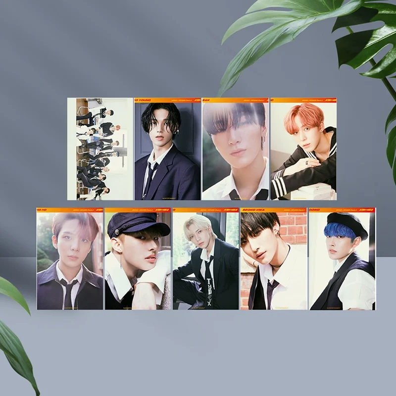 

9PCS/Set Kpop ATEEZ Photo Cards New Album LOMO Card Photocard Self Made Cards For Fans Collection New Arrivals