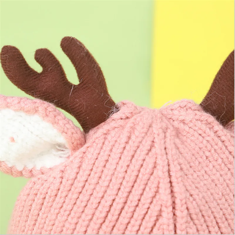 Милая мультяшная вязаная крючком теплая шапка-ведро шапки для новорожденных