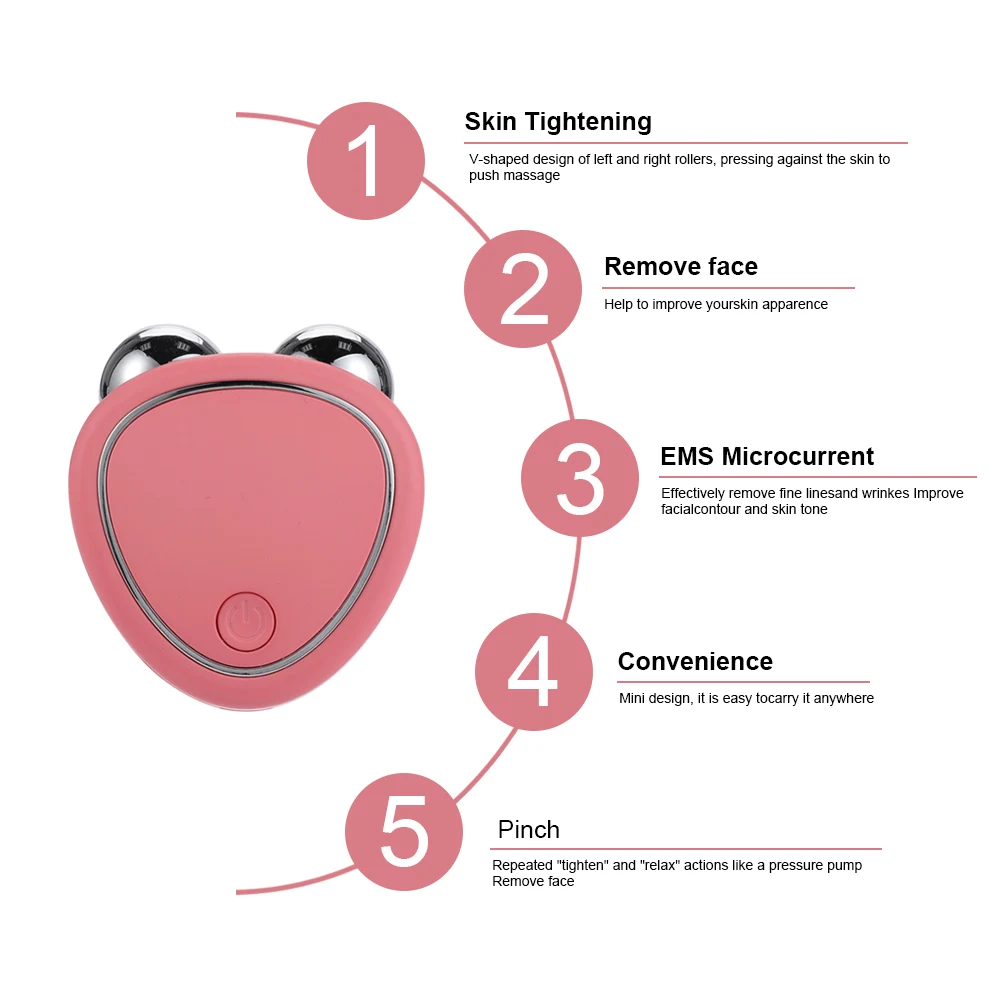 

EMS Face Lifter Face Massager Micro-Current Lifting and Firming Beauty Instrument Fat Burning Slimming Products Vibration Massag