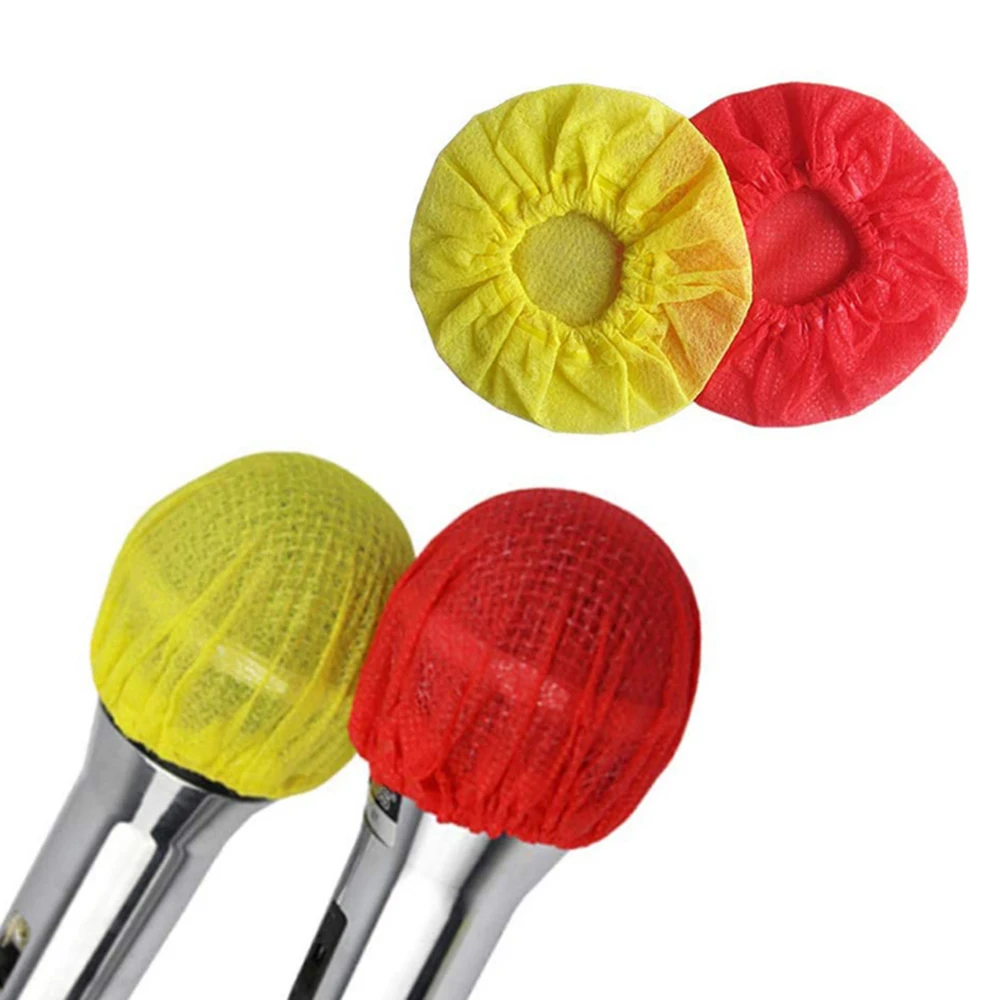 

100Pcs Eco-friendly Microphone Covers Windscreen Dustproof Protection Cover