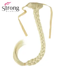 StrongBeauty, блонд, длинный рыбий хвост, коса, конский хвост, наращивание, синтетический зажим, шиньон, цвет на выбор