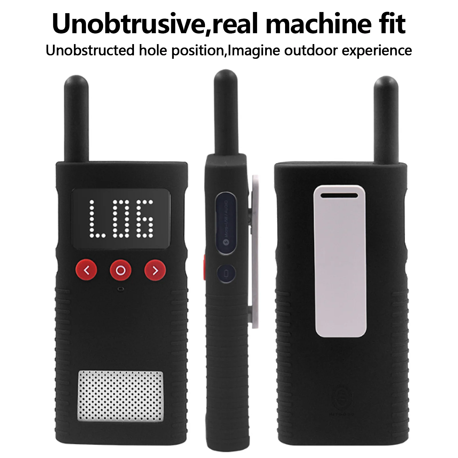 Silicone Protective Case Cover Anti-drop Anti-scratch Outdoor Interphone Protect  Shell Accessories for Xiaomi Walkie Talkie 1S