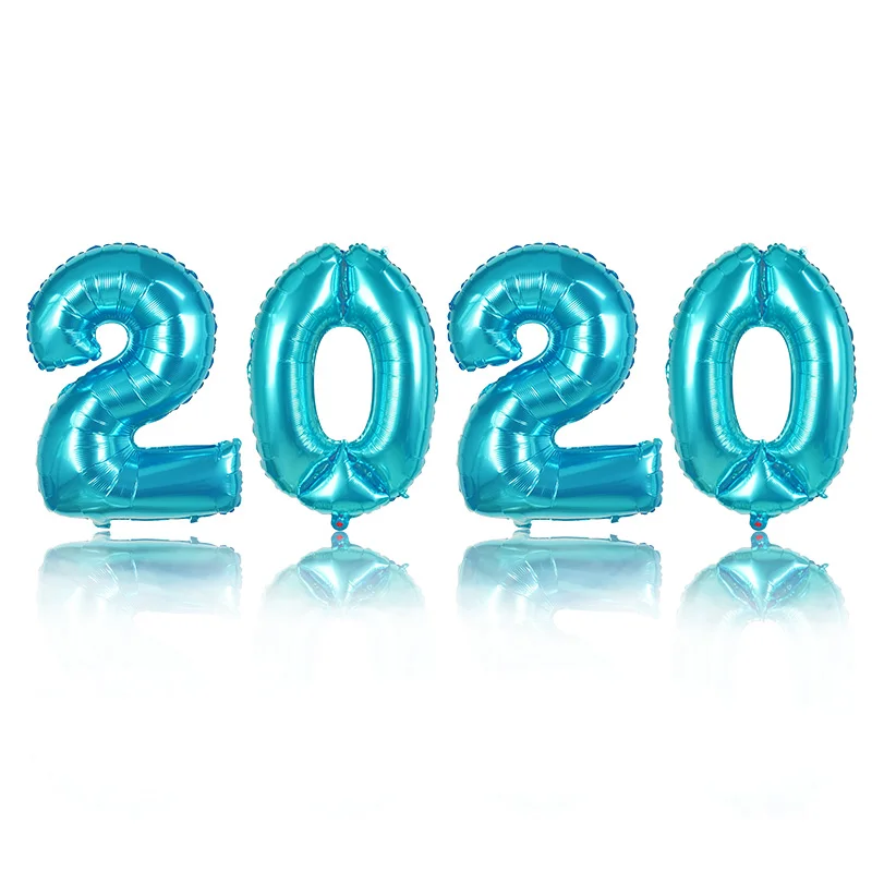 5 шт./компл. 32 дюймов синий шара с цифрой Русалочка Украшения для тематических