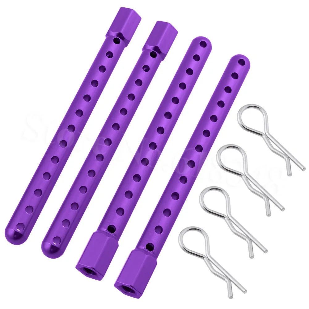 Алюминиевые крепления для корпуса HSP 122037 02144 4 шт. с зажимами моделей 1/10 пульт