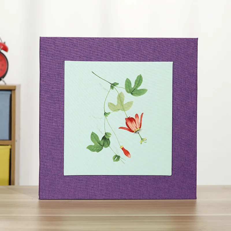 Purple -4 Настроить белье 18 дюймов DIY Фотоальбом подарок для свадьбы дня рождения влюбленных Детские Фотоальбомы Ablum Стикеры для скрапбукинга бумажные ремесла - Цвет: Purple -4