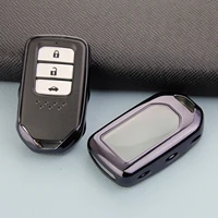 for honda accord civic cr v hr v clarity fit odyssey pilot ridgeline insight smart car key fob cover case accessories black thin
