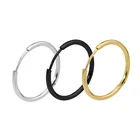 Круглые серьги-кольца из нержавеющей стали, 1,6-5 мм, 1 пара