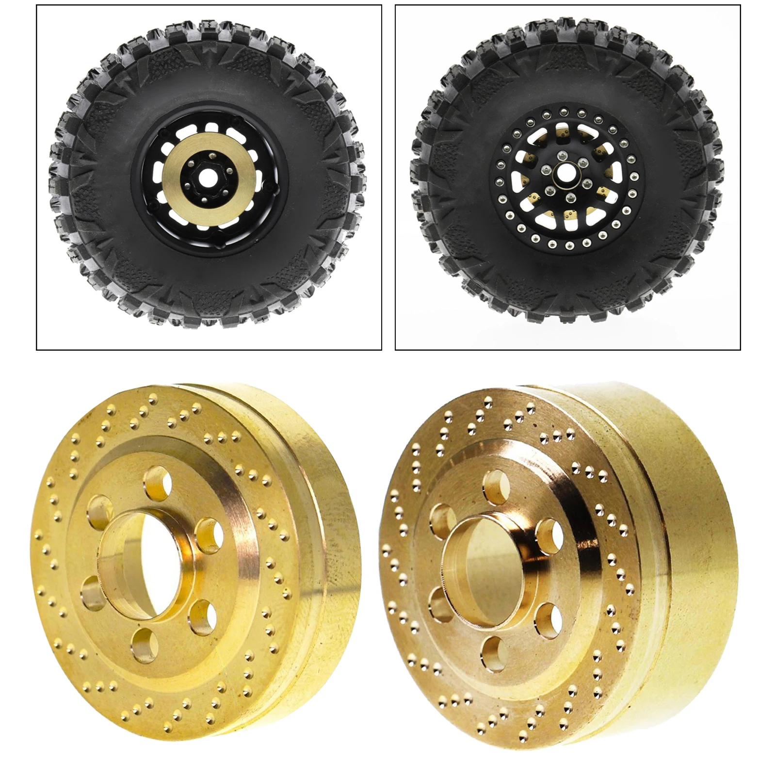 

1pcs RC Car Trunk Wheel Rim Internal Counterweight for 1:10 Scale RC Truck RC Crawler Car