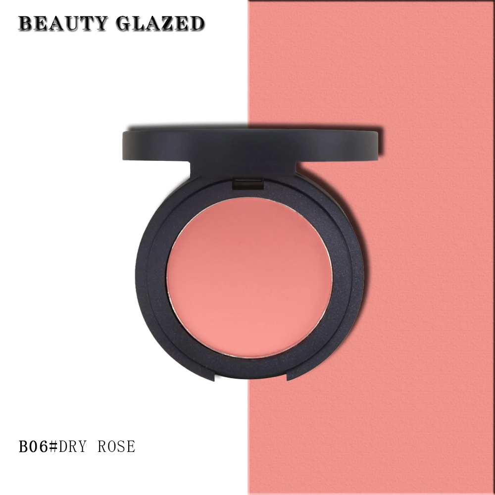 06 10 Colors Mineral Blusher Palette Blush Makeup Natural Blush Baked Cheek Face Blusher Texture Baked Blush Face Base - Цвет: 06