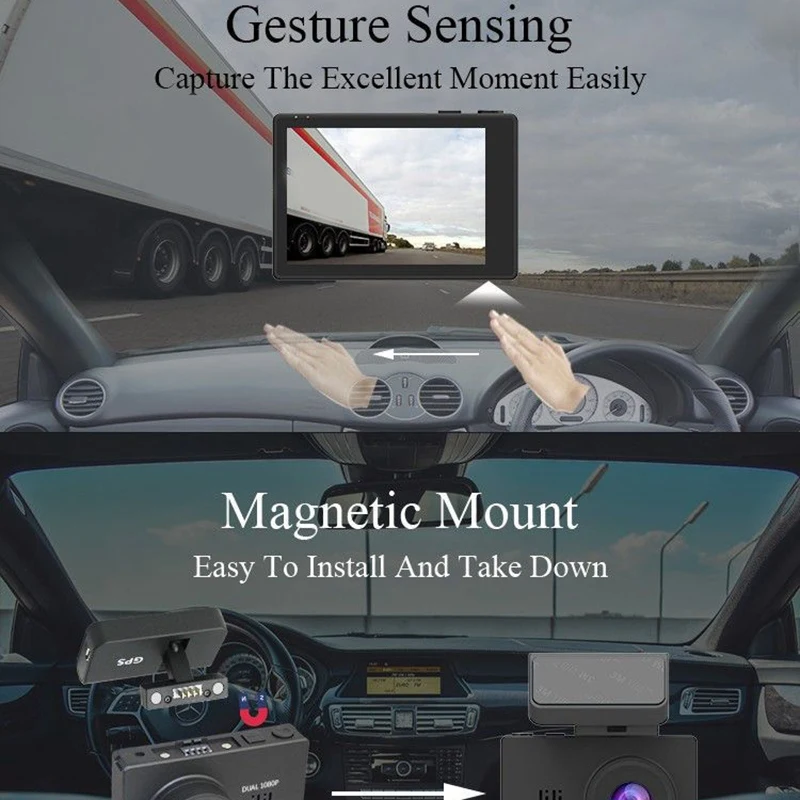 Новые 3 дюймов Двойной объектив изображение сенсорный экран Экран 4K со