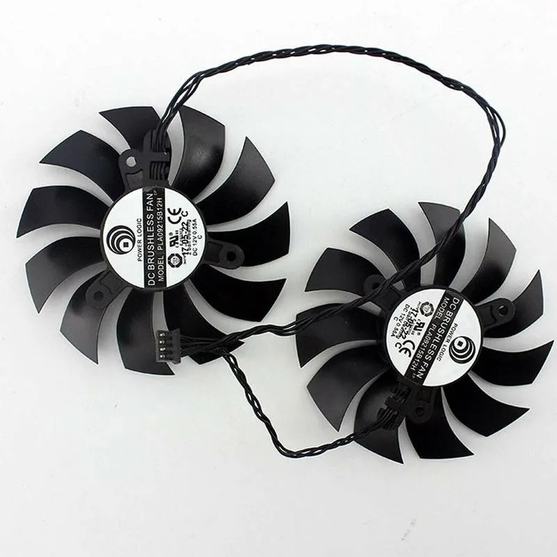 Комплект из 2 предметов EVGA GTX950/960/970/980/980TI Графика карты Запчасти PLA09215B12H вентилятор