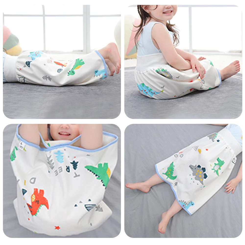 

Cotton Children Urine Skirt Elastic Cute Animals Printed Baby Diaper Skirts Skin-friendly Reusable Nappy Training Underwear