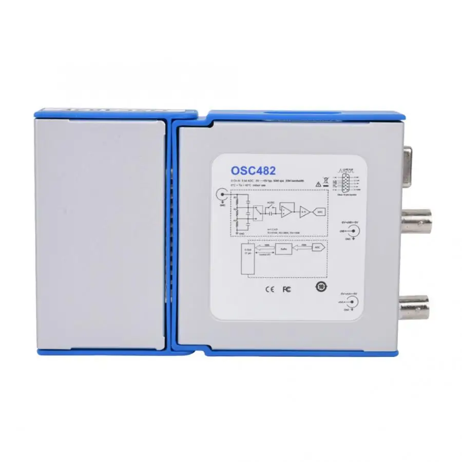 OSC482F Многофункциональный 20M ПК USB Мобильный виртуальный цифровой осциллограф + 13