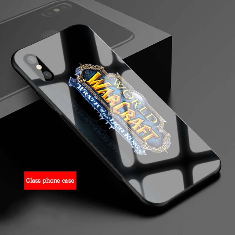 Wouws логотип World Of Warcrafts закаленное стекло для телефона чехол для iPhone 6 6plus 7 7 plus 8 8plus 5 5S SE X XS XR XS Max - Цвет: B19072305-06.jpg