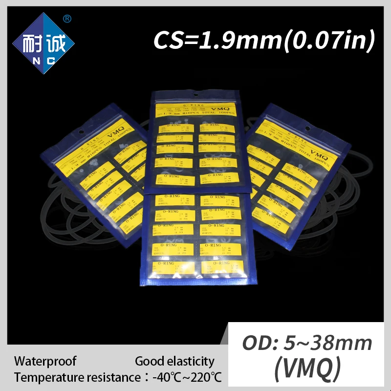 

Белое Силиконовое уплотнительное кольцо CS1.9mm OD5/6/7/8/9/10/11/12/13/14/15/16/17/18/19/20/21/22/23/24/25/26/27/28/29/30/31/32/34/35/36/38*1,9 мм