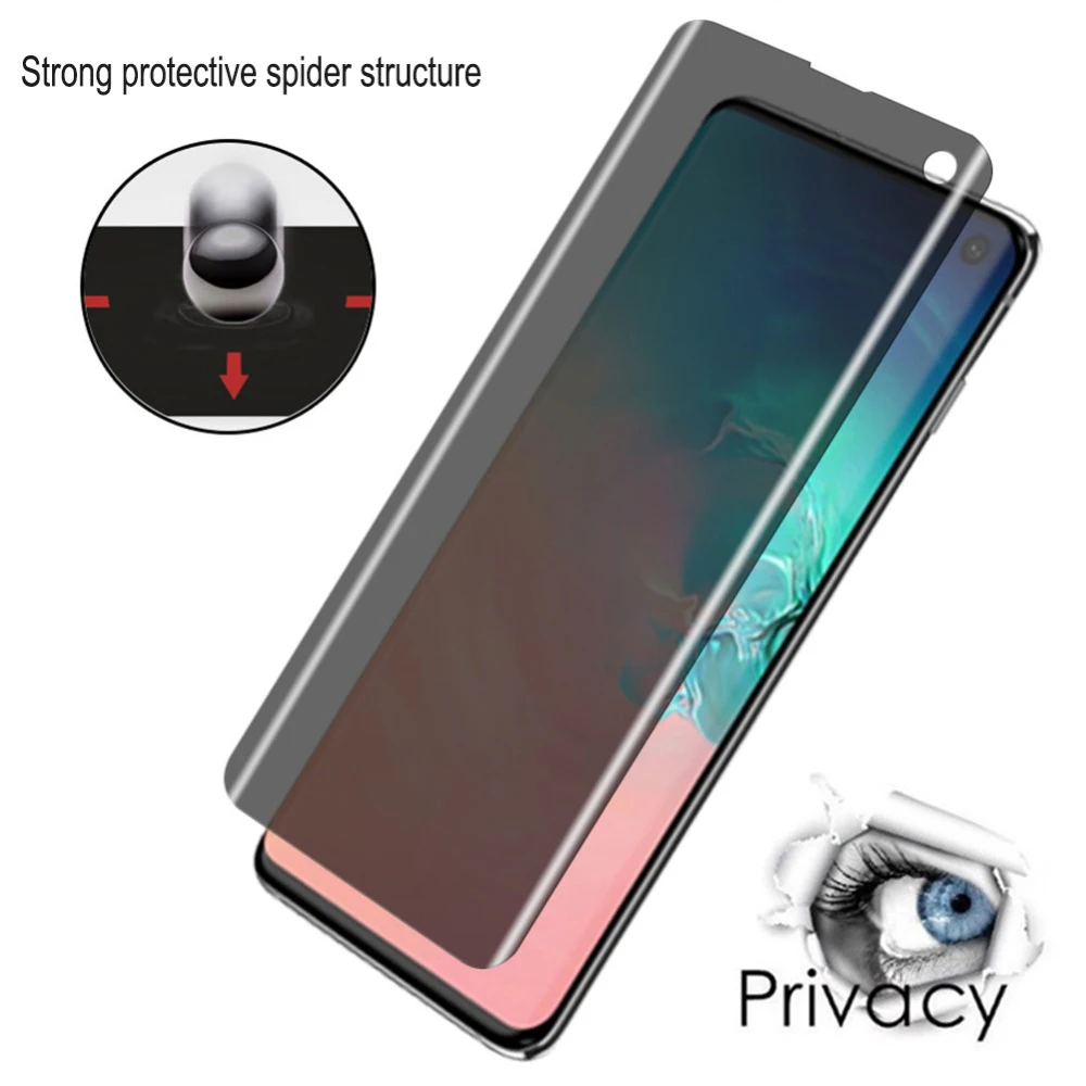 

6D Privacy Screen Protector For Samsung Galaxy Note 10 20 S10 S20 FE S21 S22 S23 Plus Ultra S10E Lite 9H Tempered Glass Anti Spy