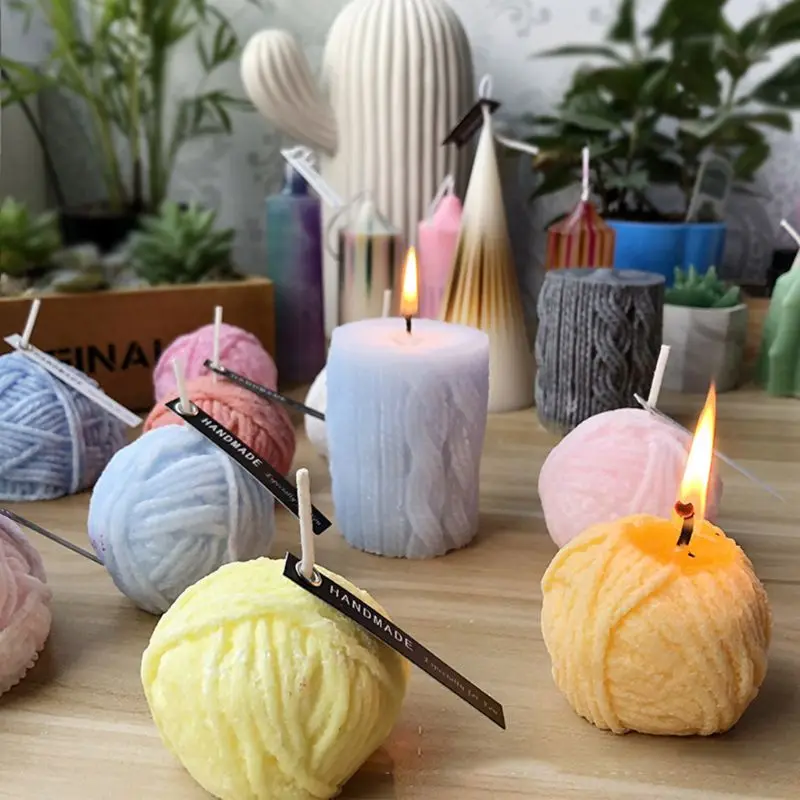 3D Рождественский шар/пряжа мяч/Подсолнух/цветок розы/соты силиконовые Арома